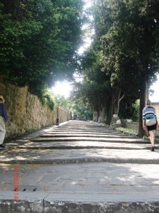 Climbing the Stations of the Cross to San Miniato Basilica